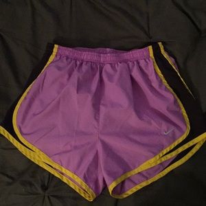 Purple Nike shorts